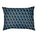 Wrought Studio™ Michaux Football Luxury Outdoor Dog Pillow Metal in Gray/Blue/Brown | 5 H x 40 W x 30 D in | Wayfair