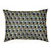 Wrought Studio™ Delaporte Football Luxury Outdoor Dog Pillow Polyester in Blue/White | 4 H x 28 W x 18 D in | Wayfair