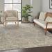 Gray 70 x 46 x 0.5 in Area Rug - 17 Stories Ryo Abstract Ivory/Beige Area Rug Polyester | 70 H x 46 W x 0.5 D in | Wayfair