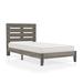 Sand & Stable™ Kaya Low Profile Platform Bed Wood in Brown/Gray | 45.25 H x 56.25 W x 80 D in | Wayfair 06A70309D1C84C7BB72DC2B6844AC101