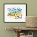 Trinx I Love You To The Beach & Back - Unframed Textual Art Print on Paper in Blue/White | 11 H x 14 W x 0.01 D in | Wayfair