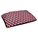 Wrought Studio™ Lebreton Football Luxury Outdoor Dog Pillow Metal in Red/Blue/White | 6 H x 50 W x 40 D in | Wayfair