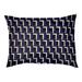 Wrought Studio™ Bonheur Football Luxury Outdoor Dog Pillow Metal in Black/Indigo | 5 H x 40 W x 30 D in | Wayfair 096350172AB74173902A15612045E81B