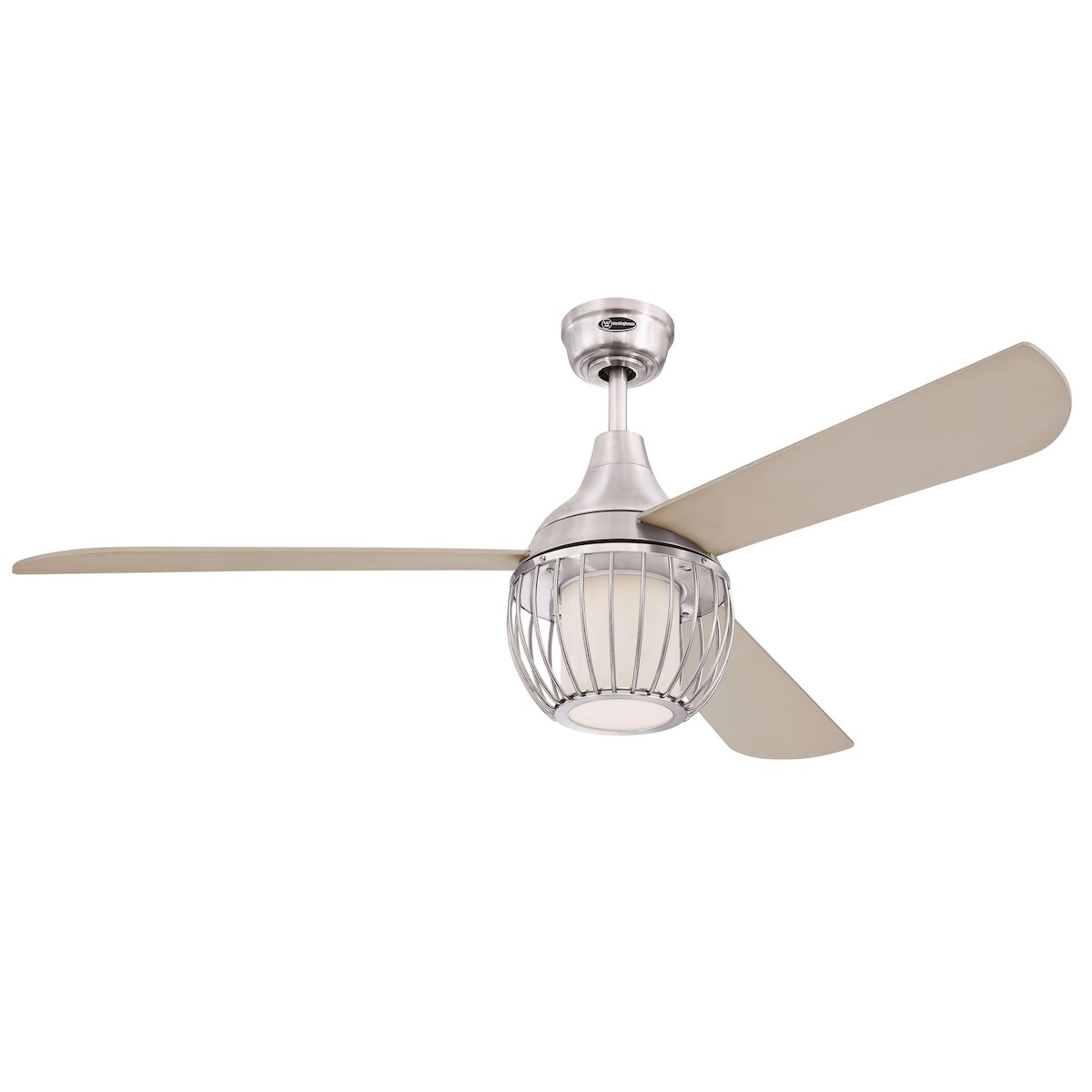 Westinghouse Deckenventilator Graham Nickel 132 cm mit LED Leuchte 132 Image