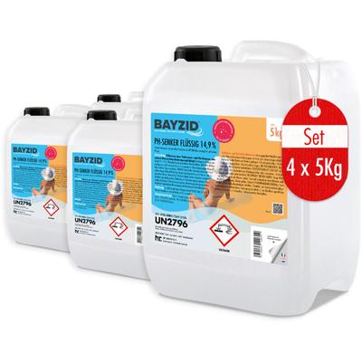 4x 5 kg bayzid® pH Minus flüssig 14,9% Image