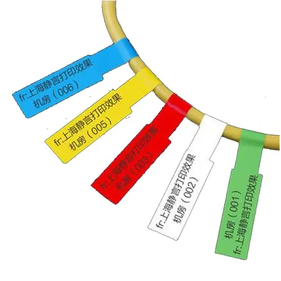 Autocollant de câble réseau Attro étiquette vierge étanche indéchirable résistant à l'huile