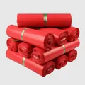 Optics-Sac enveloppe rouge profond sacs de rangement de courrier adhésifs auto-scellants plastique