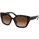 Prada Damen 0PR 24XS Sonnenbrille, Havana/Brown Shaded, 52