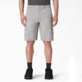 Dickies Men's Flex Cooling Regular Fit Cargo Shorts, 11" - Nickel Gray Size 36 (SR607)