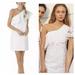 Anthropologie Dresses | Farm Rio White Eyelet One-Shoulder Dress | Color: White | Size: Xs