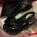 Coach Shoes | Coach Renae Black Patent Stud Sandals | Color: Black/Silver | Size: 5.5