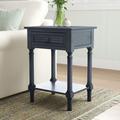 Sand & Stable™ Russ End Table w/ Storage Wood in Black | 26 H x 19 W x 15.75 D in | Wayfair 63029BE36361440F919F9F859E008782