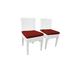 Latitude Run® Jedadia Patio Dining Side Chair Wicker/Rattan in White | 35 H x 20 W x 18 D in | Wayfair 1949A94A4D854AE9A1464A919C9F346A