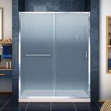 DreamLine Infinity-Z 60" W x 74.75" H Framed Sliding Shower Kit in Gray | 74.75 H x 60 W x 32 D in | Wayfair DL-6971R-22-01F