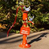 The Holiday Aisle® Old Style Iron Water Pump Metal in Orange | 31 H x 20 W x 9 D in | Wayfair 843A0FC1B8784B75A107DF65B89948DD