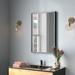 Mercury Row® Bali Rectangle Metal Modern Wall Mirror in Gray | 30 H x 20 W x 2 D in | Wayfair 7586