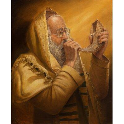Bloomsbury Market Sounding of the Shofar - Painting Print on Canvas in Brown/Yellow | 30 H x 20 W x 2 D in | Wayfair