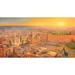 Bloomsbury Market Sunrise by the Kotel - Painting Print on Canvas in Orange/Yellow | 23 H x 43 W x 2 D in | Wayfair