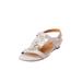 Extra Wide Width Women's The Carina Slingback by Comfortview in Silver (Size 8 1/2 WW)