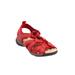 Wide Width Women's The Trek Sandal by Comfortview in Hot Red (Size 10 W)