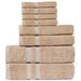 Eider & Ivory™ Killian 8 Piece 100% Cotton Towel Set in Brown | 30 W in | Wayfair 775D2EB2B62545499AB134F0ECAFC472