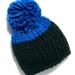 Free People Accessories | New Free People Cozy Up Colorblock Pom Beanie Hat Z392-3 | Color: Black/Blue | Size: Os