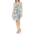 Seafolly Women's Printed Swimwear Cover Up Dress with Drawstring Waist, Copacabana Vine, Medium