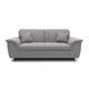 DOMO. Collection Sofa Franzi, Sitzer Couch, 2,5er Garnitur mit Nackenfunktion, Polstergarnitur, grau, 210x105x81 cm