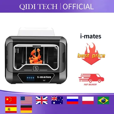 QIDI TECH i-mates – imprimante 3D extrudeuse 0.4mm et extrémité très haute 0.2 degrés 250mm