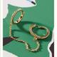 Anthropologie Jewelry | Anthropologie Louisa Huggie Hoop Chain Ear Cuff | Color: Gold | Size: Os