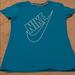 Nike Tops | Like New Teal Blue Women’s Nike Tee Sz Small | Color: Blue/White | Size: S