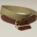 Coach Accessories | Coach Web Belt With Leather Tabs Nwot | Color: Brown/Tan | Size: Various