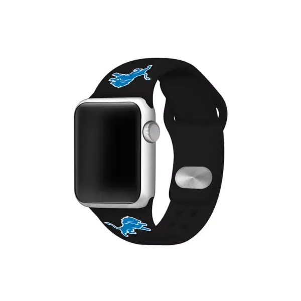 affinity-bands-nfl-detroit-lions-silicone-38-millimeter-apple-watch-band,-black,-38-mm/