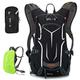 SPGOOD bicycle backpack 20L / 25L -Waterproof ultralight -for women & men multifunctional -with rain cap/helmet cover/phone bag, motorcycle backpacks (Gray-black, 20L)
