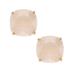 Kate Spade Jewelry | Kate Spade Square Stud Earrings In Light Pink, Cream, & Gold | Color: Cream/Pink | Size: Os