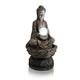 Primrose 66cm Antique Effect Buddha & Crystal Ball Water Feature Fountain with LED Lights Indoor Outdoor