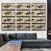 ARTCANVAS Animal Locomotion Race Horse by Eadweard Muybridge - Wrapped Canvas Graphic Art Print Multi-Piece Image Canvas, in Brown | Wayfair