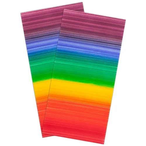 Wachsplatten Regenbogen, 20 x 10 cm, 2 Stück