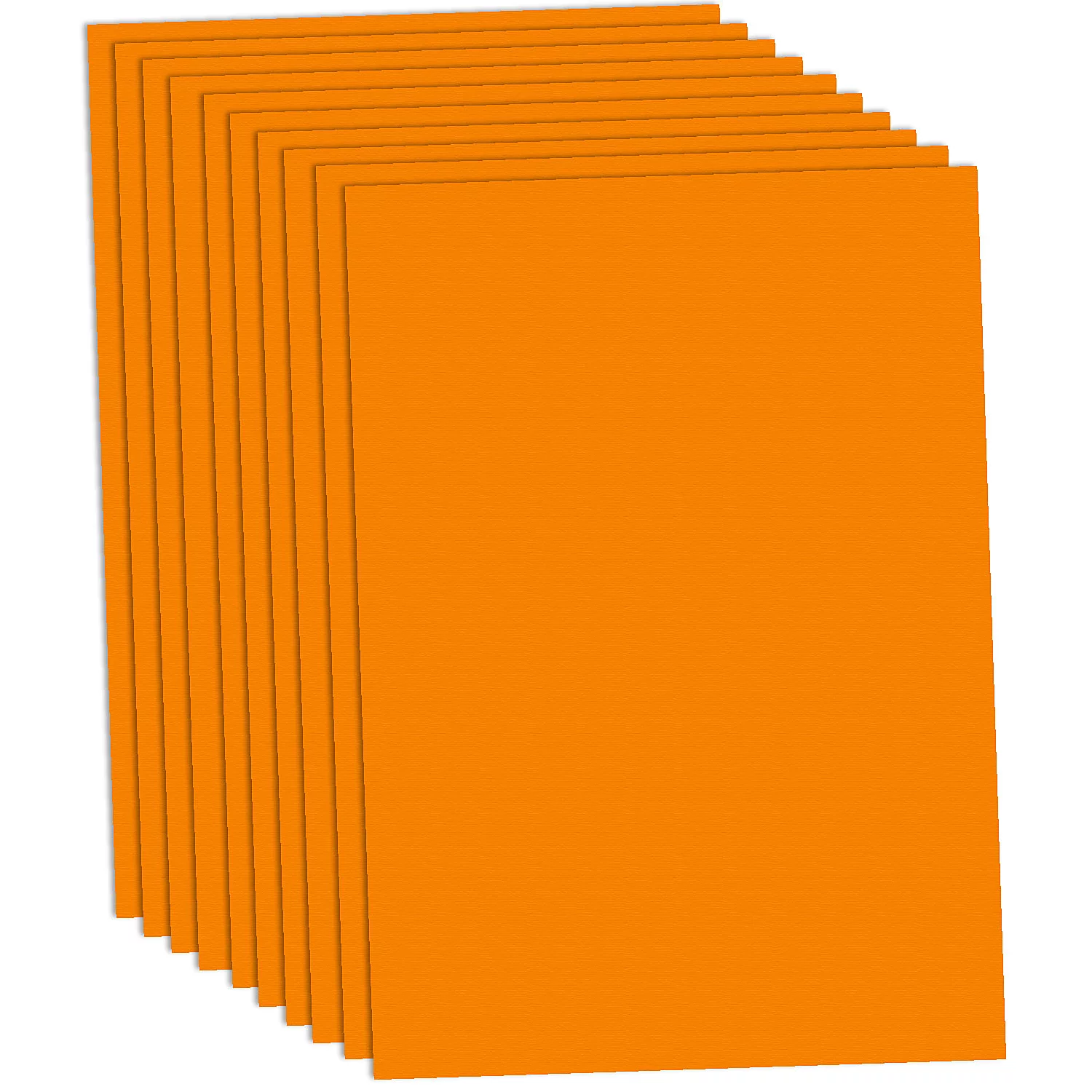 Fotokarton, orange, 50 x 70 cm, 10 Blatt