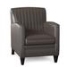 Club Chair - Bradington-Young Barnabus 27.5" Wide Club Chair Genuine Leather/Fabric in Brown | 36 H x 27.5 W x 35 D in | Wayfair