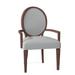 Hekman Brighton King Louis Back Arm Chair Upholstered/Fabric in White | 39 H x 27 W x 23 D in | Wayfair 72251034-09464