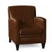 Club Chair - Bradington-Young Barnabus 27.5" Wide Club Chair Genuine Leather/Fabric in Brown | 36 H x 27.5 W x 35 D in | Wayfair