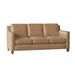 Bradington-Young Yorba 76" Genuine Leather Square Arm Sofa in Gray | 35 H x 76 W x 37 D in | Wayfair 508-95-922000-84-ST
