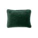 AllModern Kobie Stonewashed Cotton Velvet Quilted Modern Rustic 12x16 inch Boudoir Pillow Down/Feather/Cotton in Green | Wayfair