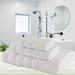 Charlton Home® Darcelle 100% Turkish Cotton 3 Piece Bath Towel Set Terry Cloth/100% Cotton in Pink/Blue/White | 27 W in | Wayfair