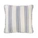 Gracie Oaks Undis Ticking Stripe Piped Edge Classic Chic Casual Farmhouse 27x27 inch Decorative Euro Pillow Sham in Gray | Wayfair