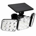 Arlmont & Co. Renae 138LED Dusk to Dawn Solar Outdoor Lights Waterproof Security Flood Lights w/ Motion Sensor in Black | Wayfair