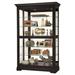 Canora Grey Gebhardt Lighted Curio Cabinet Wood/Glass in Black | 80 H x 50 W x 21.5 D in | Wayfair 4944E9FACFD54A7081EEFB4175B8FE29