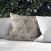 Corrigan Studio® Blix Triangular Outdoor Square Pillow Cover & Insert Eco-Fill/Polyester in Brown | 16 H x 16 W x 4 D in | Wayfair