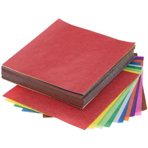 Papier à plier, transparent, multicolore, 16 x 16 cm, 600 feuilles